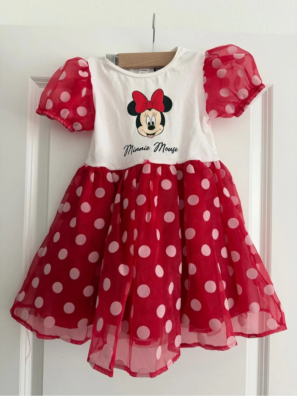 Minnie Mouse Red Polka Dot Tulle Dress for Kids